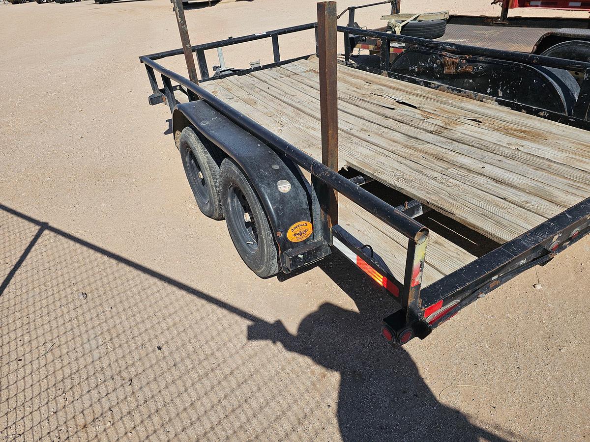 Used BIG TEX 12’ X 6.5’ T/A BUMPER PULL UTILITY TRAILER