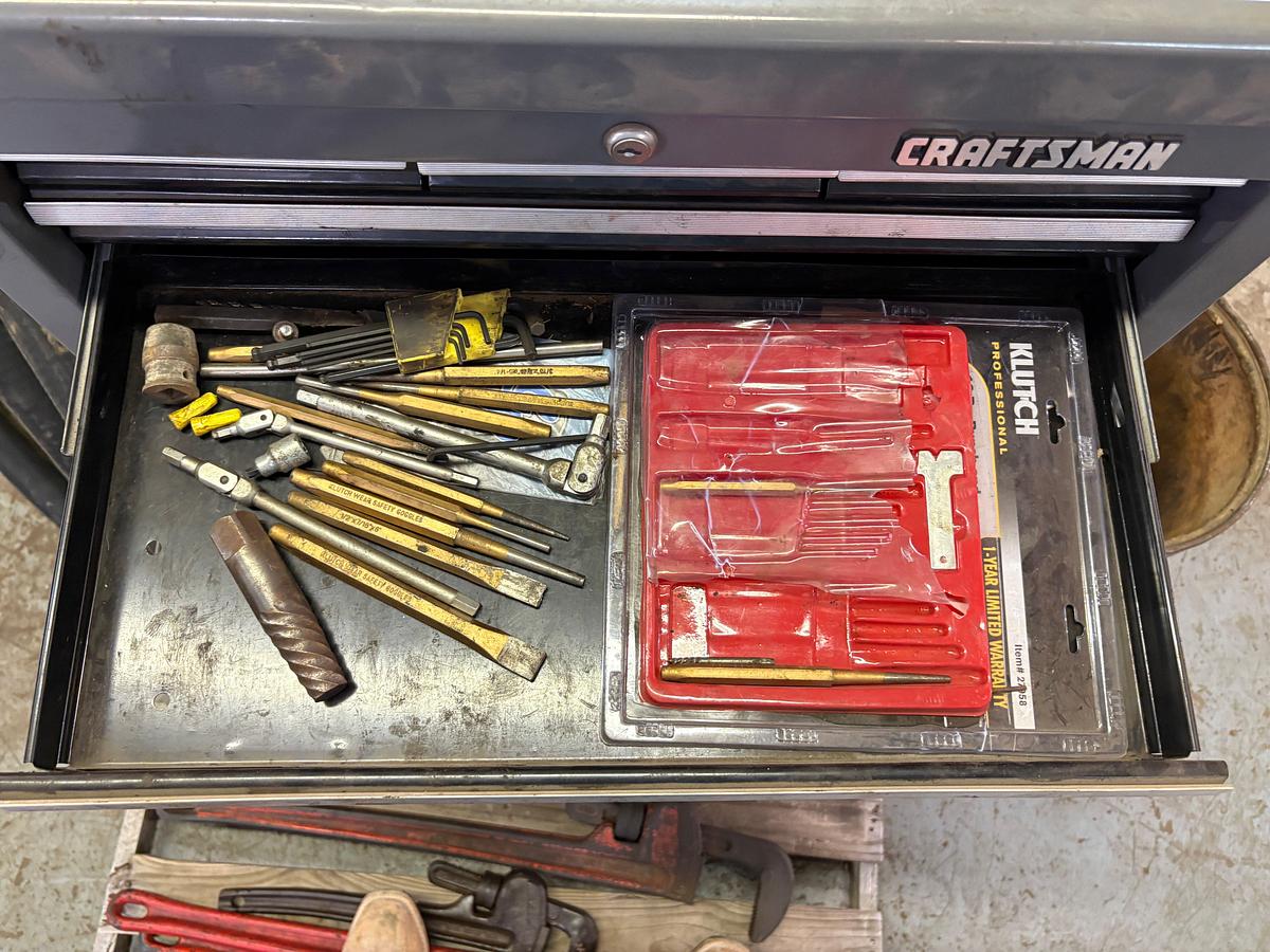 Used Craftsman 2-tier rolling toolbox, 12-drawer