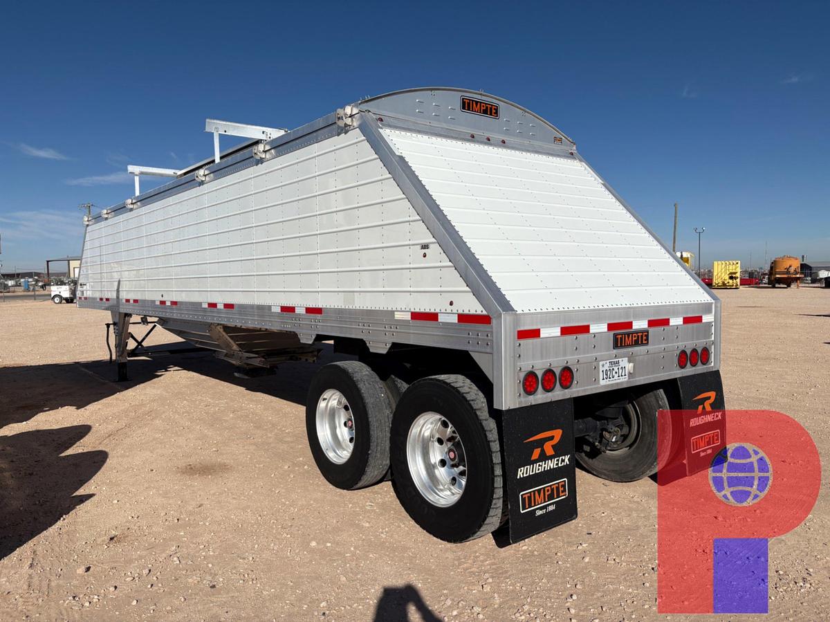 Used 2024 TIMPTE ROUGHNECK 39’ X 8’ T/A HOPPER BOTTOM SAND TRAILER