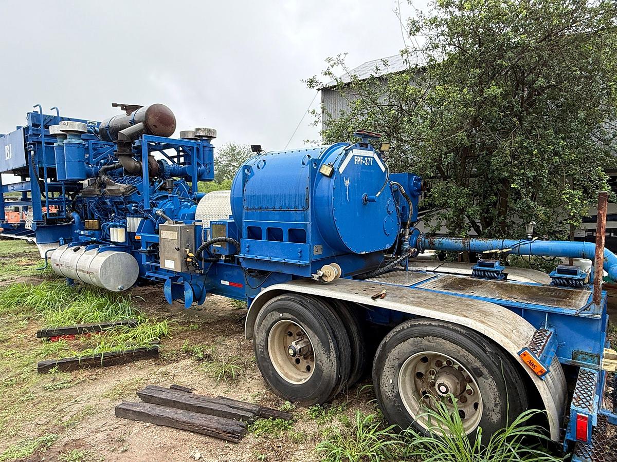 Used 2007 RHINO TC50 2250-HP TRIPLEX FRAC PUMP MTD ON T/A TRAILER