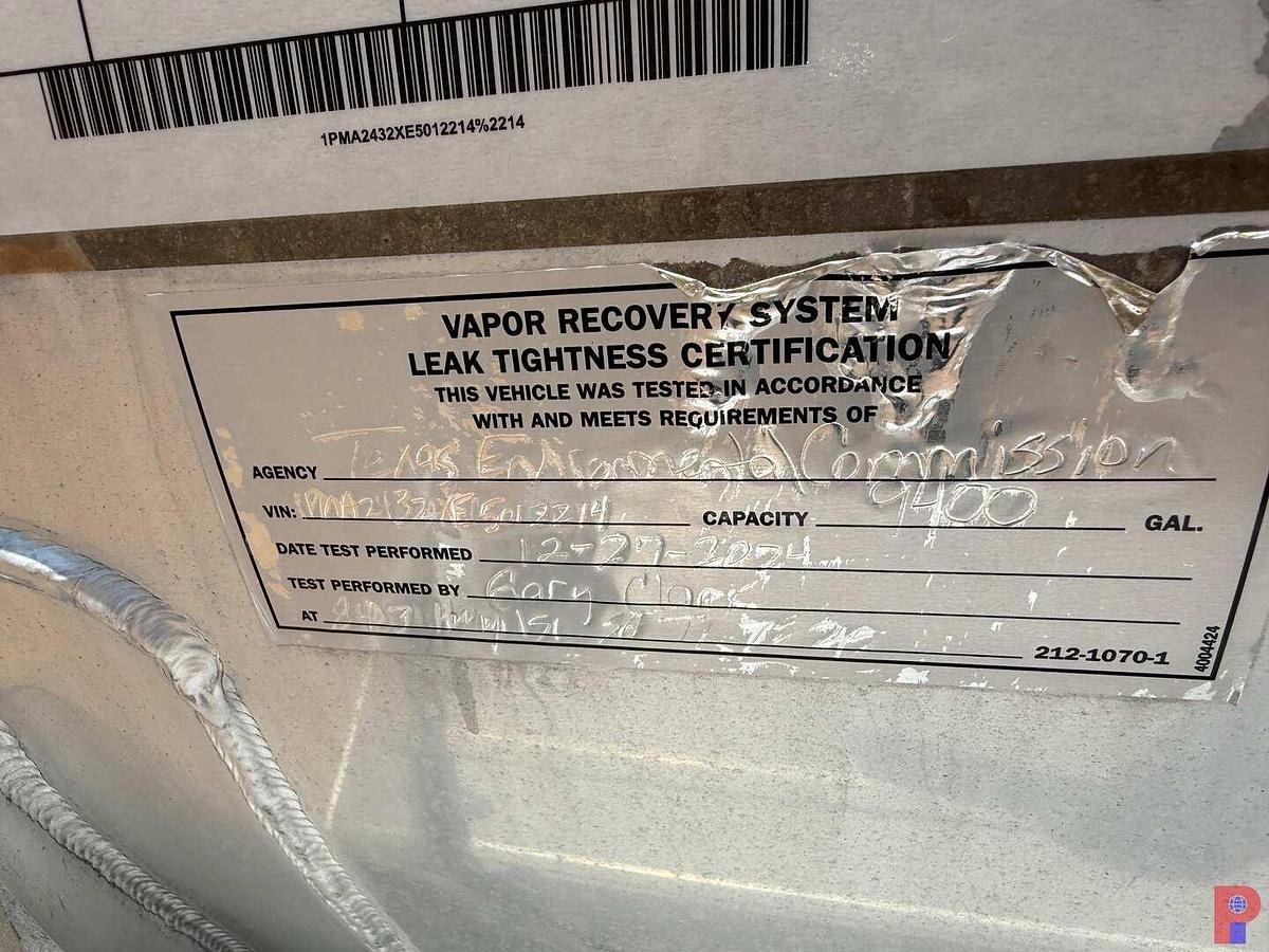 Used 2014 POLAR TANK 9,400 GAL. FUEL TANK TRAILER