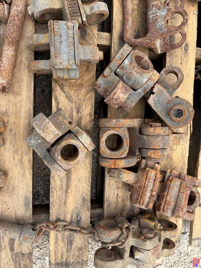 Used PALLET OF ASSORTED AOT TYPE SAFETY CLAMP PARTS