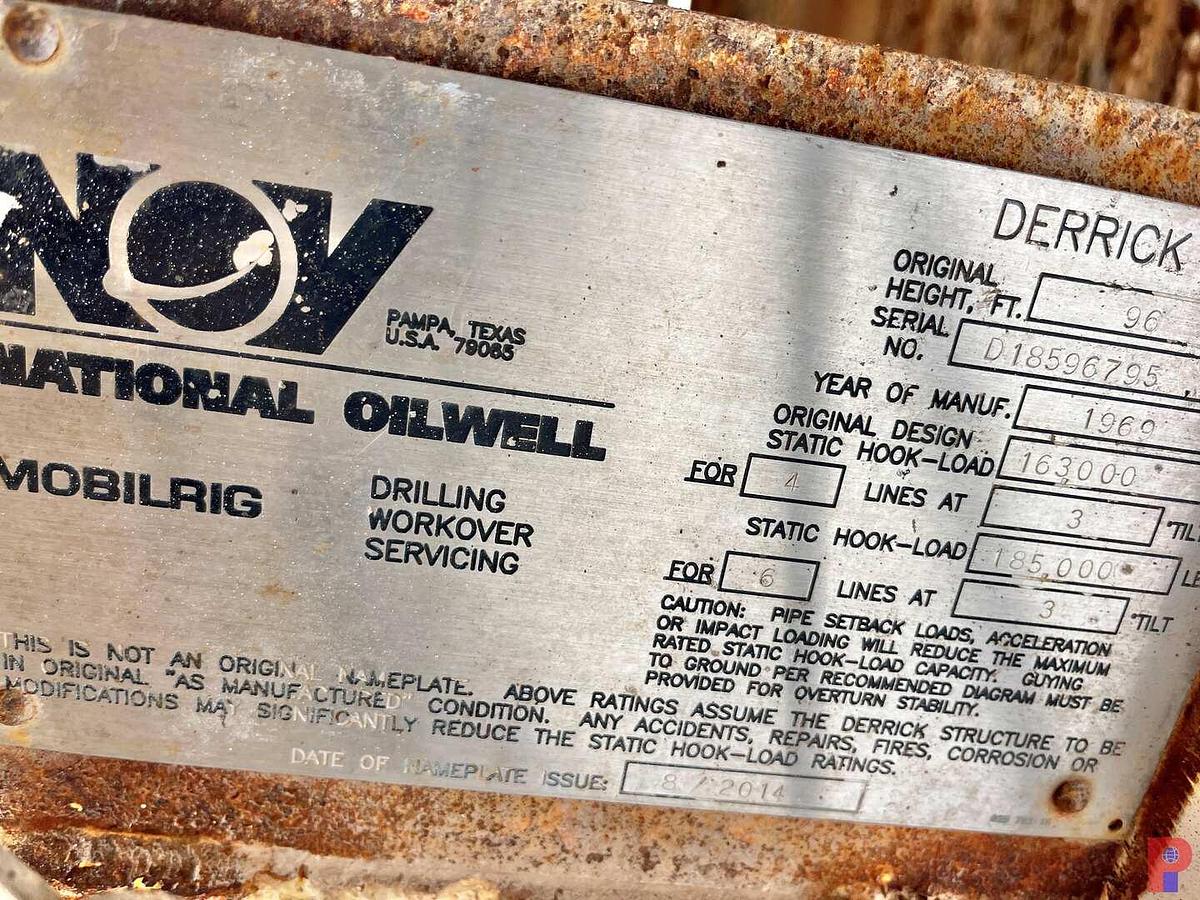 Used FRANKS 1287/160 BACK IN WELL SERVICE RIG MTD ON 4-AXLE CARRIER