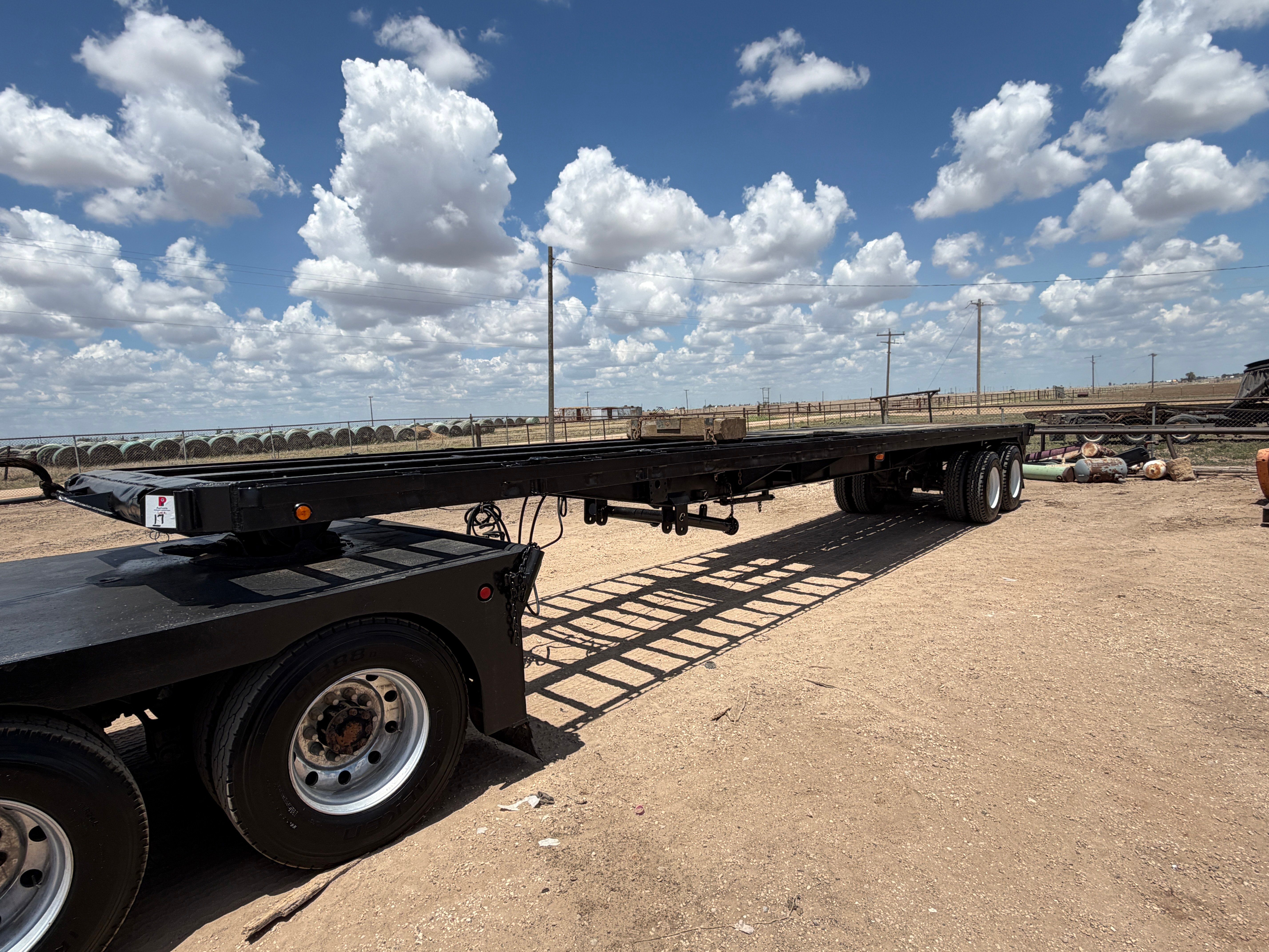 Used 1982 SHOPBUILT 40’ X 8’ T/A FLATBED TRAILER