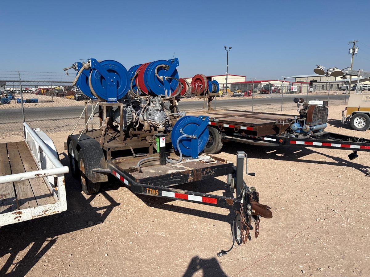 Used 2014 VALLEY 10.5’ X 4.5’ T/A BUMPER PULL GREASE PUMP TRAILER