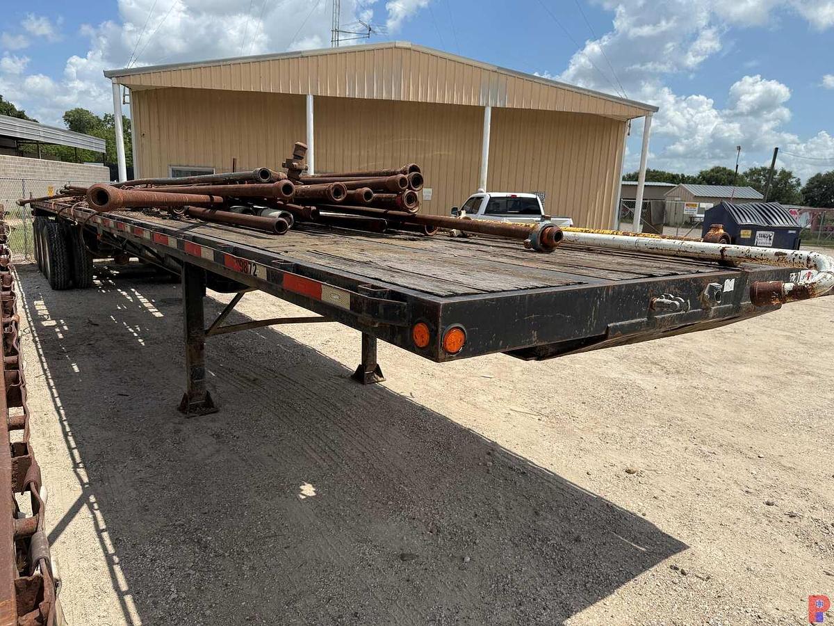 Used 2012 CLARK TRAILER SERVICE 45' X 102" TRI AXLE FLATBED OILFIELD FLOAT TRAILER