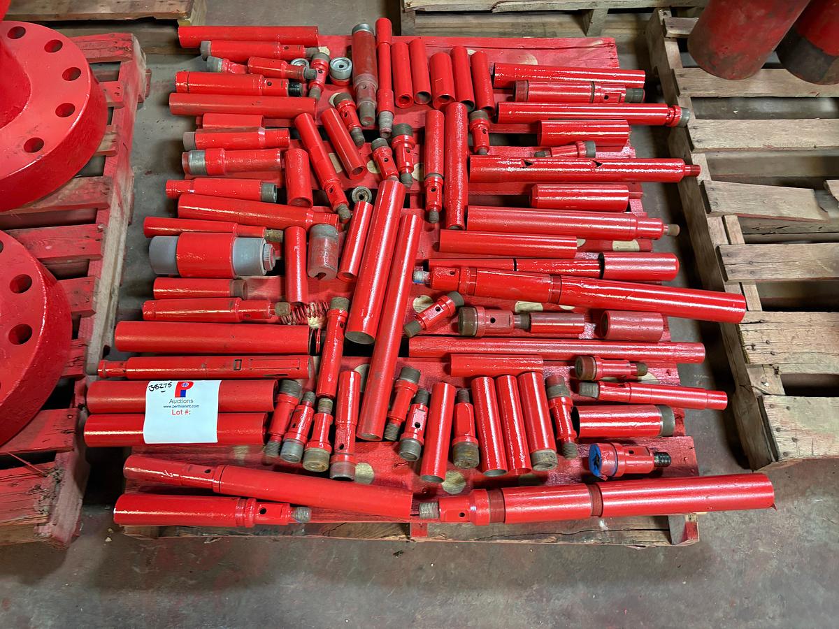 Used Pallet of assorted sucker rod fishing tools, overshots, & mandrels