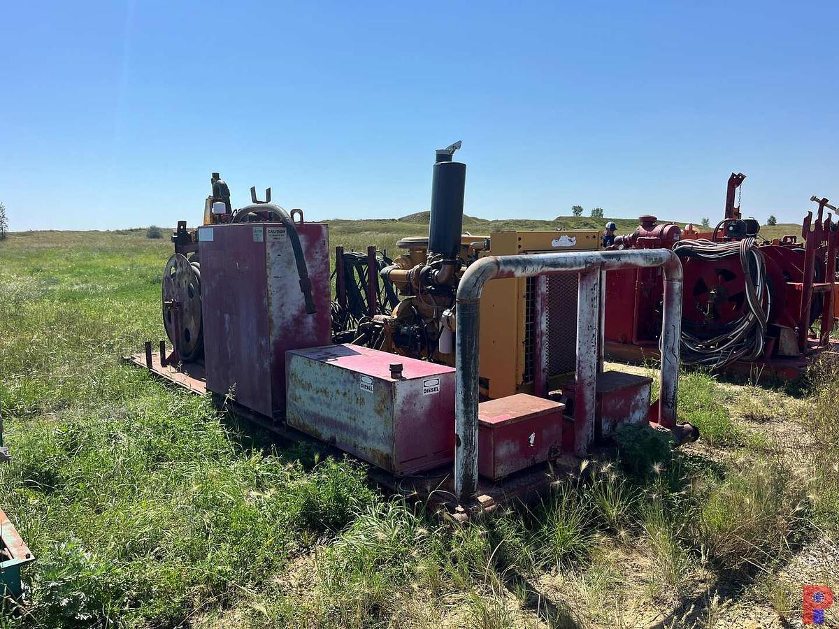 Used BOWEN 120 TON 3.5 POWER SWIVEL P/B CATERPILLAR 3126 DIESEL ENGINE, SKIDDED