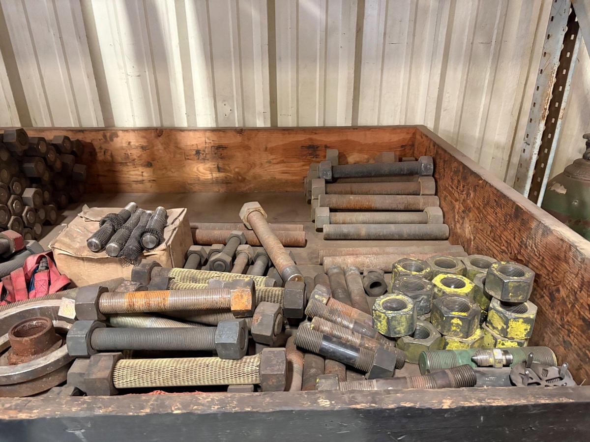 Used Pallet of assorted stud bolts & nuts