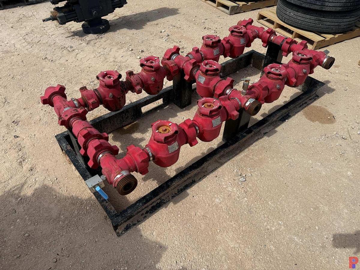 Used 2019 SMI 2" 15K PSI PLUG VALVE MANIFOLD SKIDDED