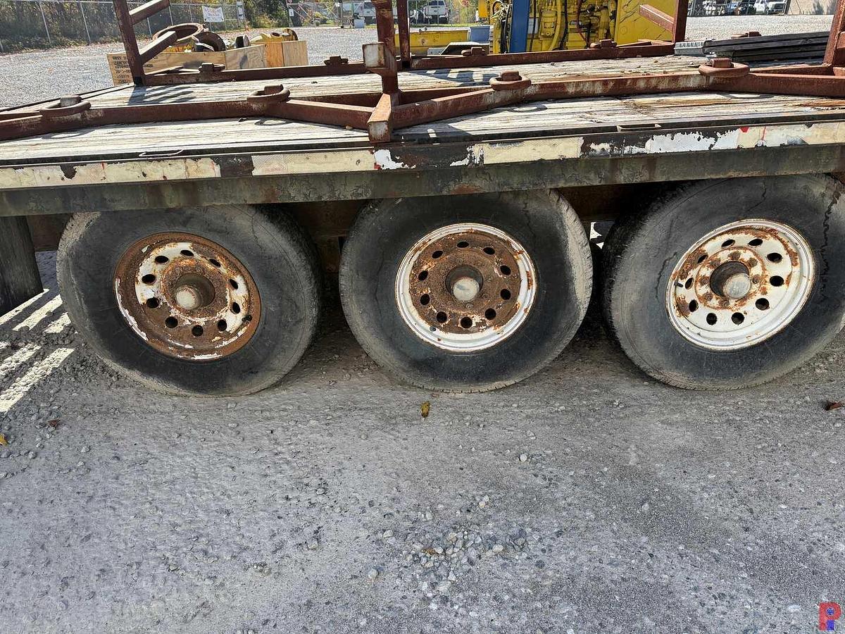 Used 2000 TOP BRAND INC 24’ FLATBED 3-AXLE PINTLE HITCH TRAILER