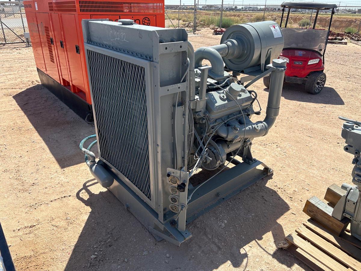 Used Detroit diesel 6V92 engine w/ radiator
