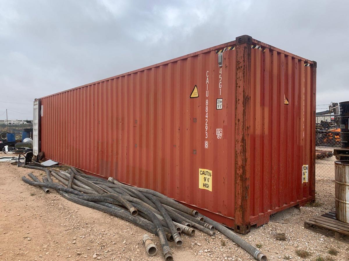 Used 32’ x 9’ x 9’ 6” Sea Container and all its Content (NOTE: NO LOAD OUT)