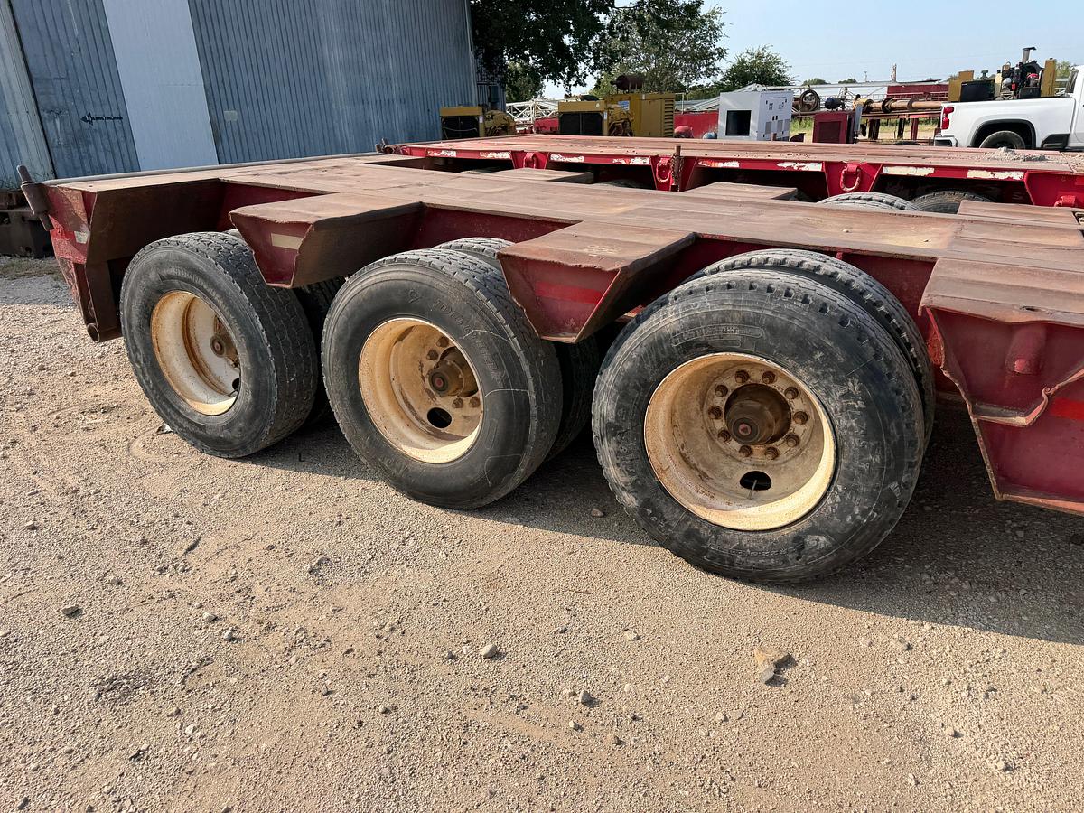 Used 1980 AZTEC 45’ X 96” 3-AXLE 50 TON LOWBOY TRAILER