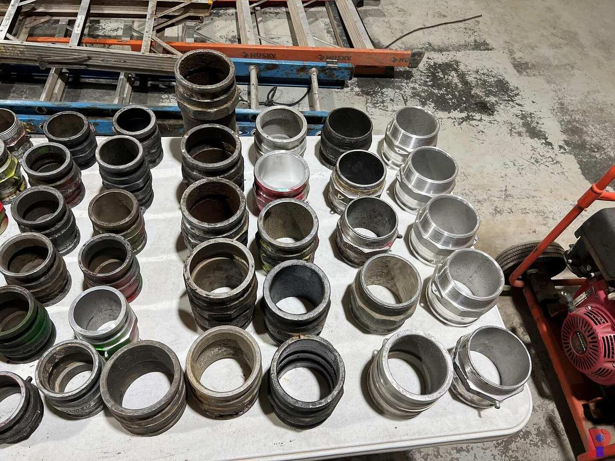 Used QUANTITY OF 2" TO 4" REDUCERS, CAPS, DOUBLE END COUPLINGS, & NIPPLES