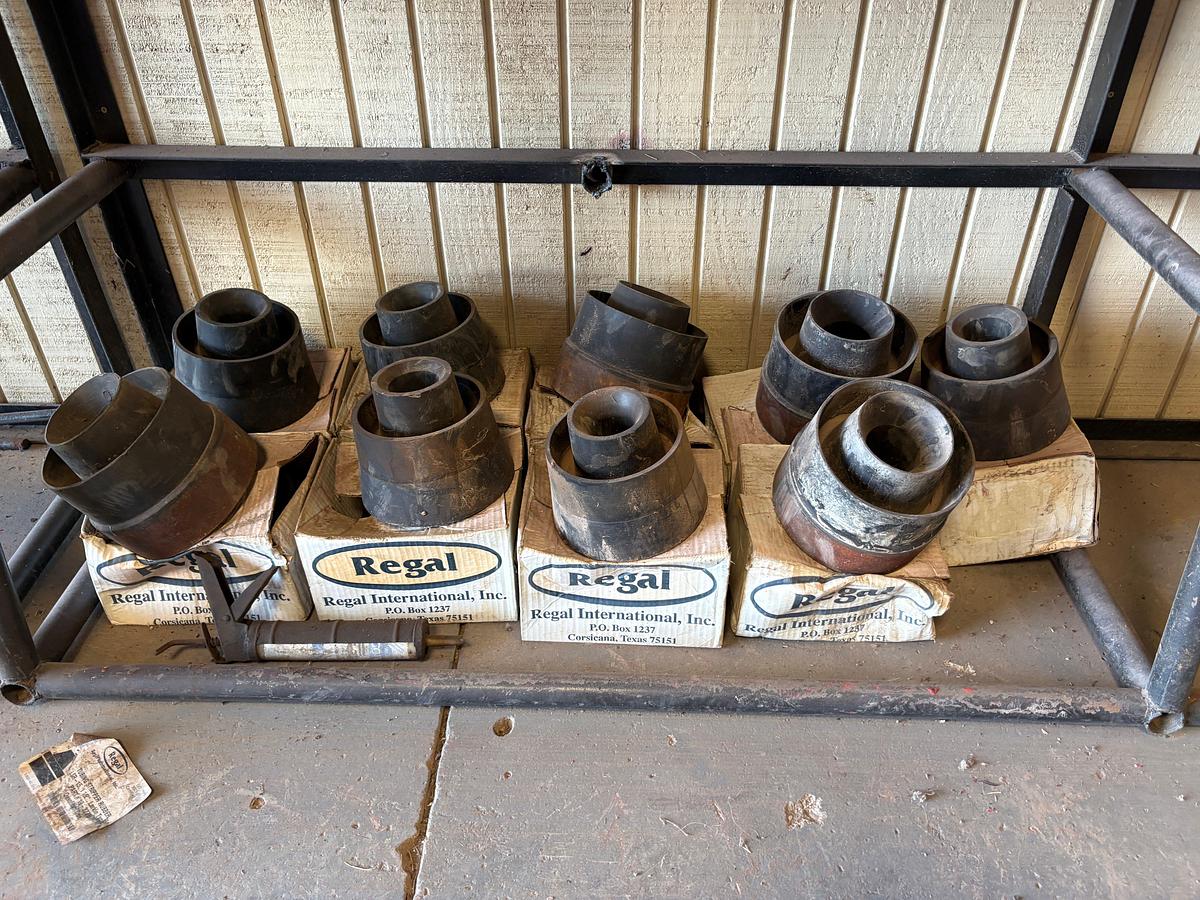 Used Lot of 100+ regal, GUIBERSON, petro, & oil states tubing stripper rubbers, swab cups, & rubber goods