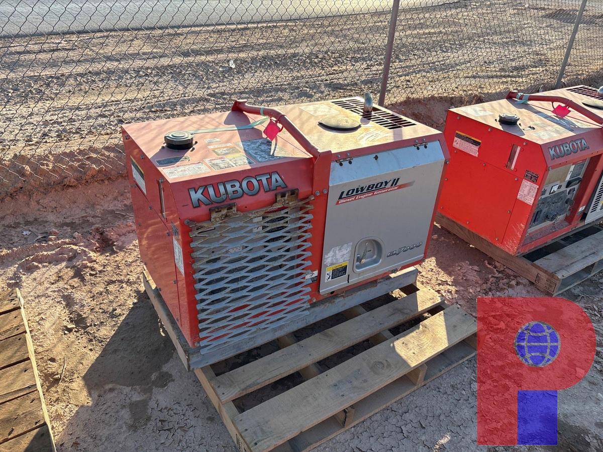 Used KUBOTA LOWBOY II GL7000 6.5KW DIESEL ENGINE GENERATOR