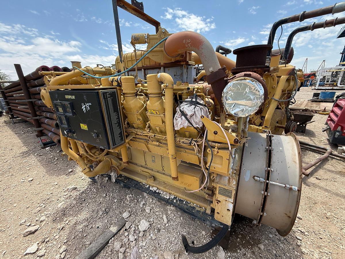 Used CATERPILLAR 3512 DRILLING MUD PUMP DIESEL ENGINE