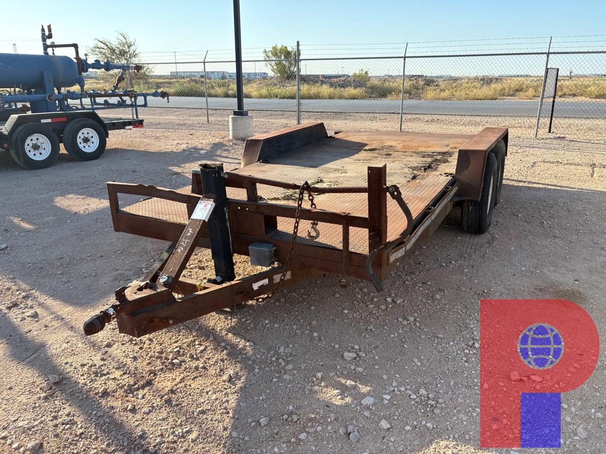Used SHOPBUILT 16’ X 7’ T/A BUMPER PULL CAR HAUL TRAILER