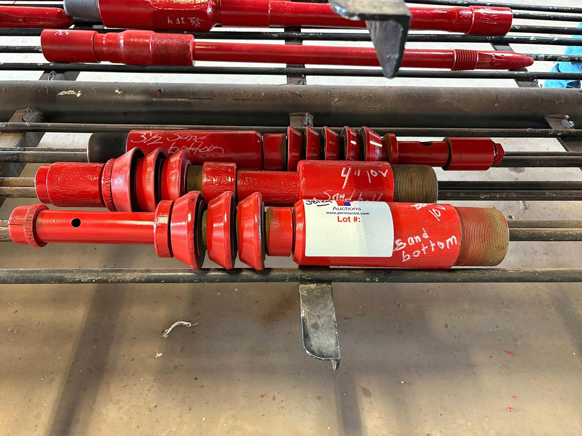 Used (3) sand bottom swab mandrels