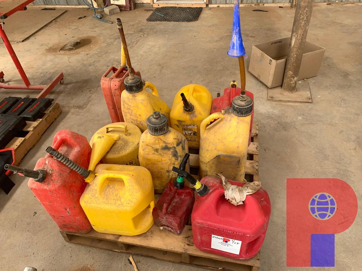 Used (11) GAS AND DIESEL CANS