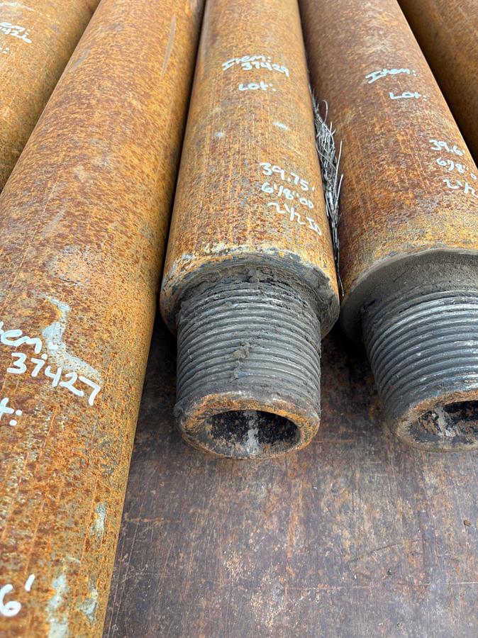 Used 6-1/8”OD x 2-1/2”ID x 39.75’L 4”FH SLICK DRILL COLLAR