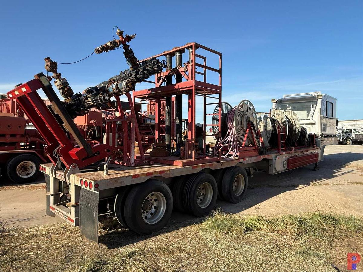 Used 2012 SERVA GROUP 54’ X 102” 3-AXLE COIL TUBING SUPPORT TRAILER