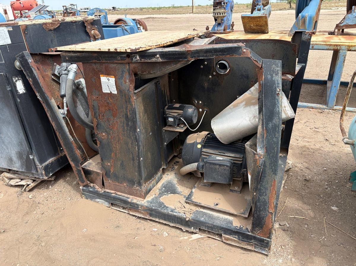 Used (3) inoperable/incomplete ingersoll Rand up6-40-125 corkscrew air compressors & (1) Sullivan palatek air compressor