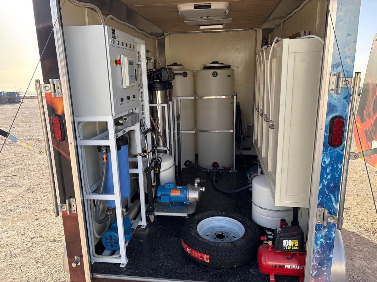 Used 2019 SALVATION CUSTOM BUILT 8X10 T/A MOBILE BRACKISH WATER TREATMENT SYSTEM 10000GPD