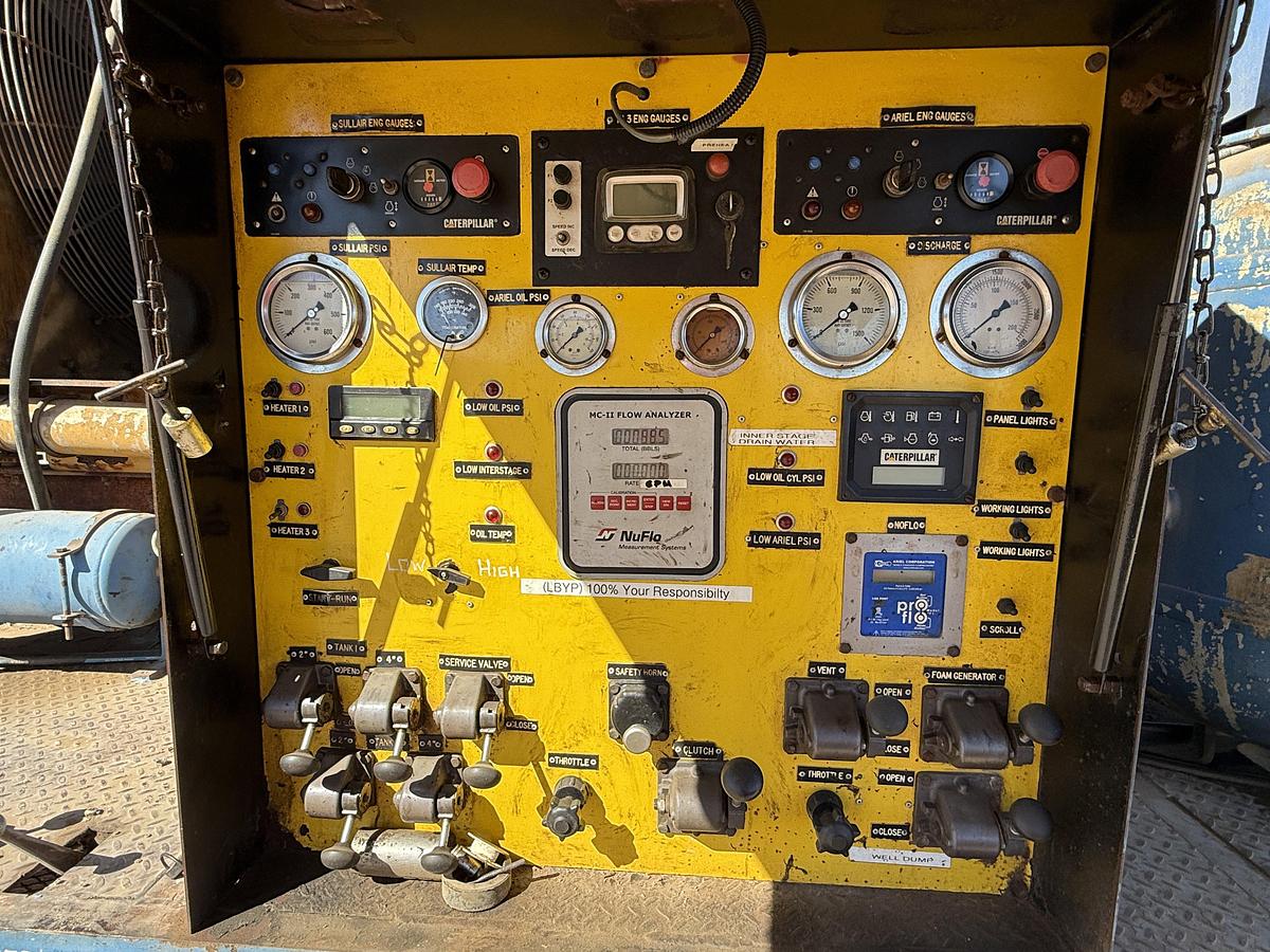 Used 2006 AIR FOAM UNIT P/B (3) CATERPILLAR ENGINES MTD ON PRECISION PUMP & COMPRESSOR T/A DROP DECK TRAILER