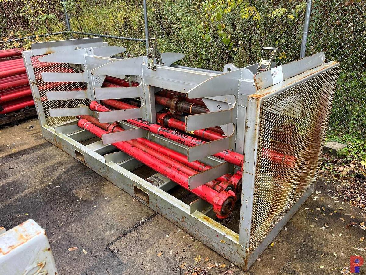 Used (24) JTS. OF TESTED 3” 1502 15K WP FLOW IRON W/ TRANSPORT RACK