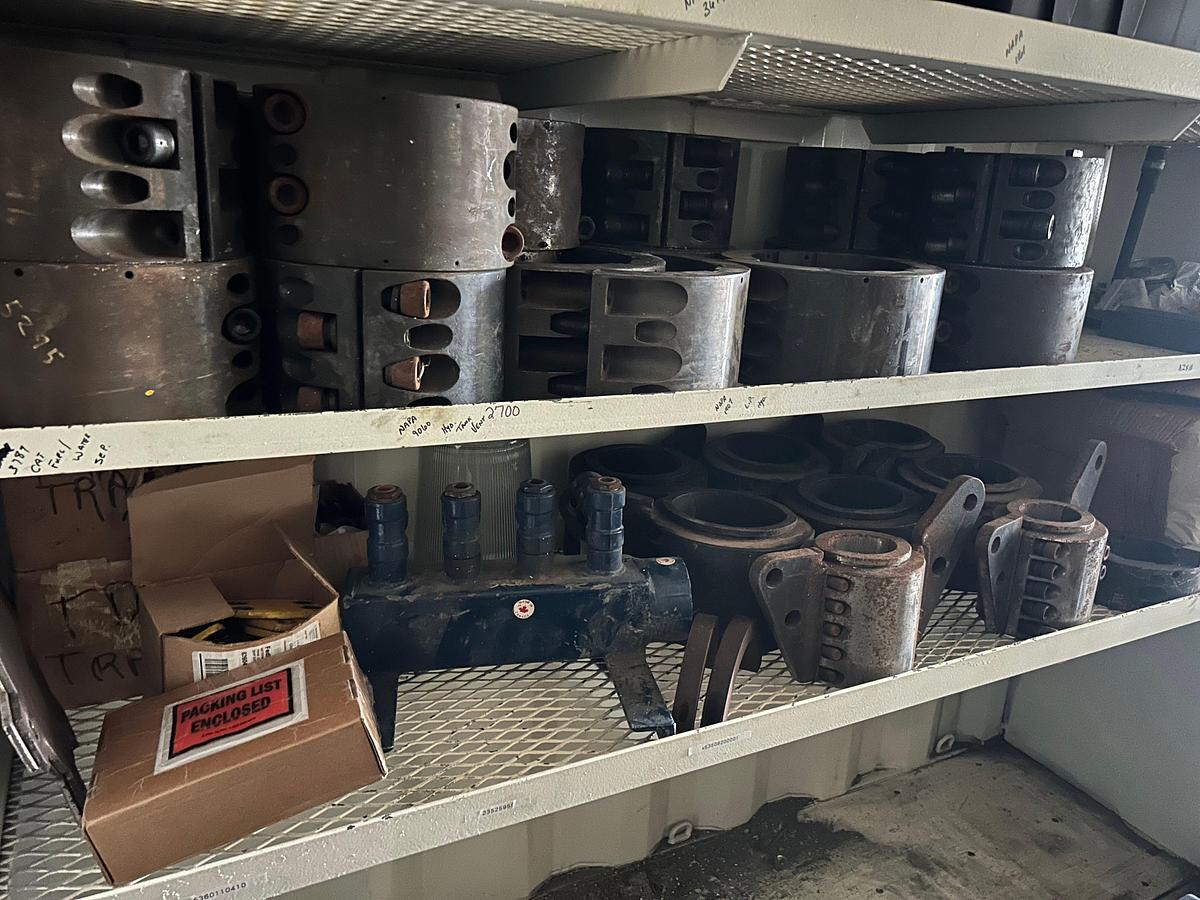 Used 40' Sea Container full of Tesco Top Drive Parts & Supplies