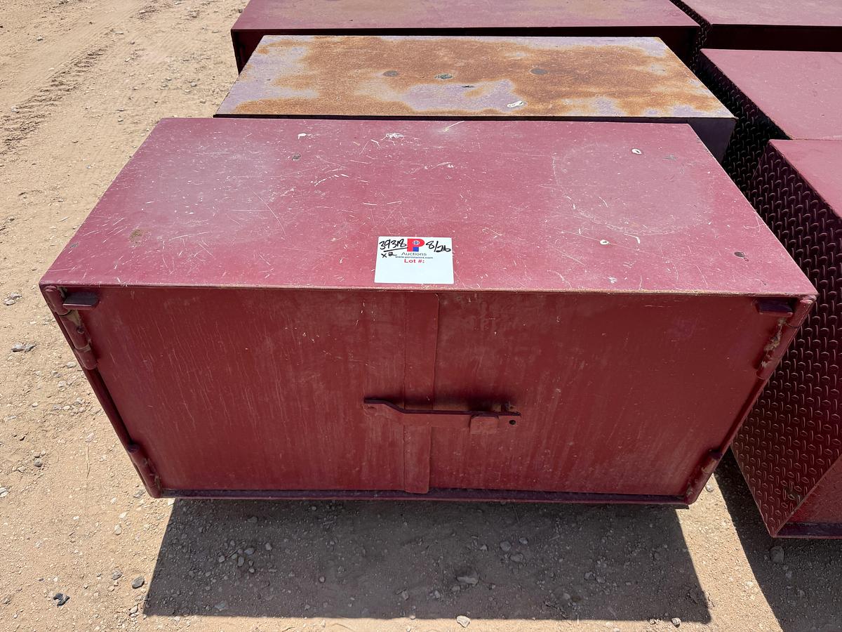 Used (2) 4’L x 2’W x 2’H STEEL 2-DOOR TOOL BOXES