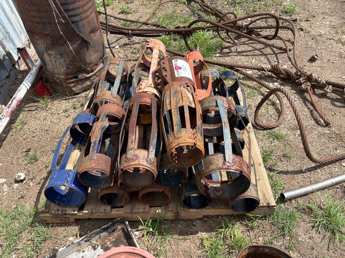 Used Pallet of (22) assorted size pipe stabilizers