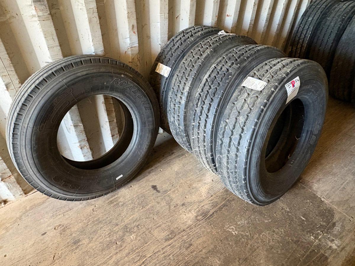 Used (5) 11r22.5 tires