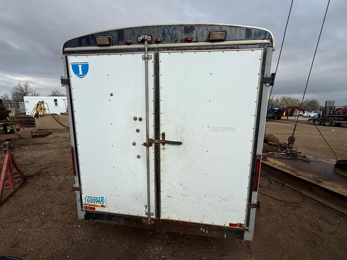 Used 2008 INTERSTATE CARGO 16’ X 84” T/A BP DOGHOUSE TRAILER