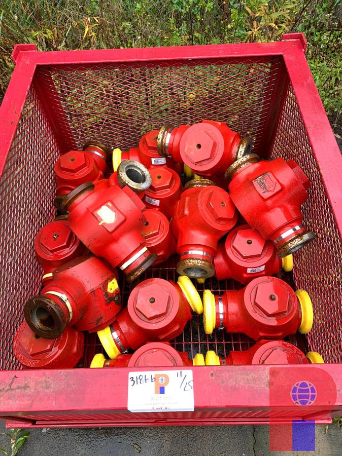 Used BIN OF (19) UNUSED FMC 3” C-HUB CHECK VALVE 15K WP