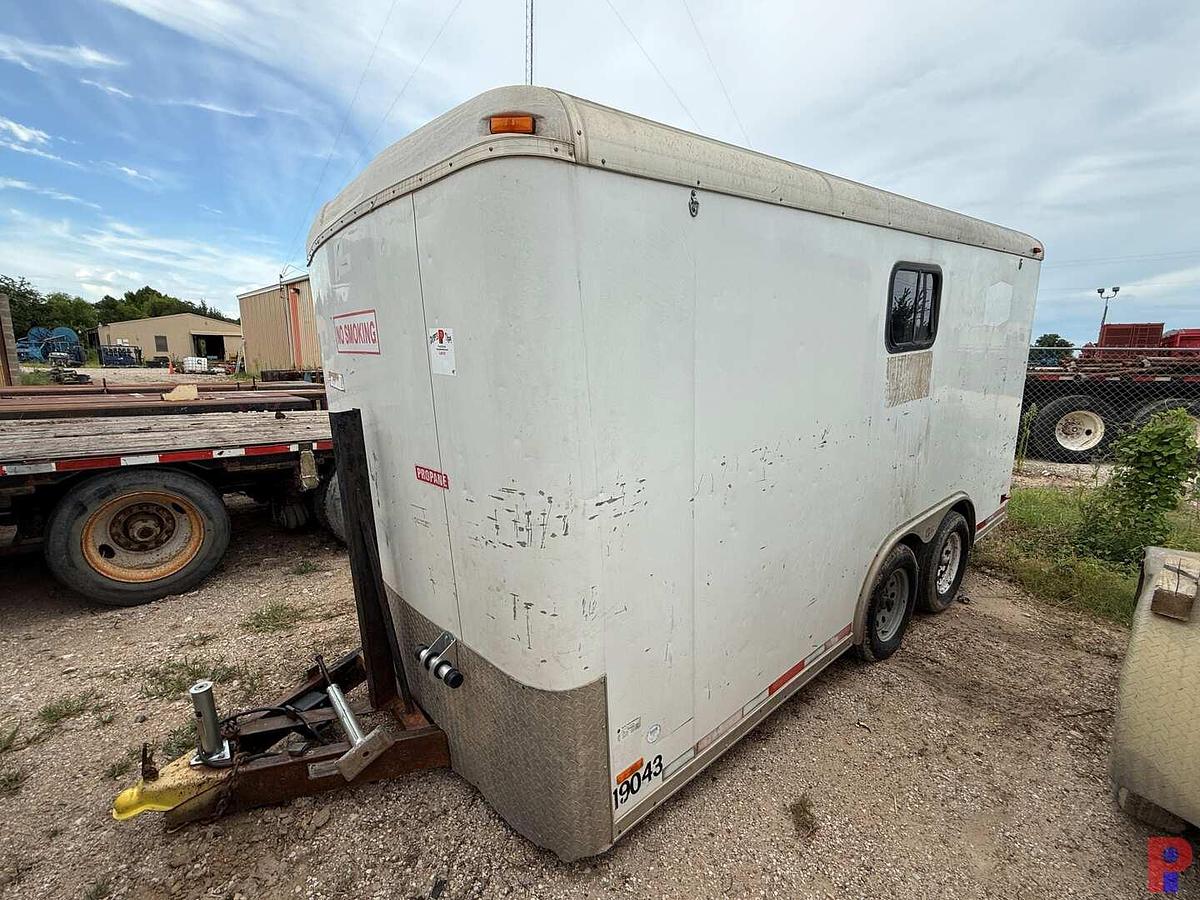 Used 2007 PACE AMERICAN 14’ T/A BUMPER PULL CREW / DOGHOUSE TRAILER