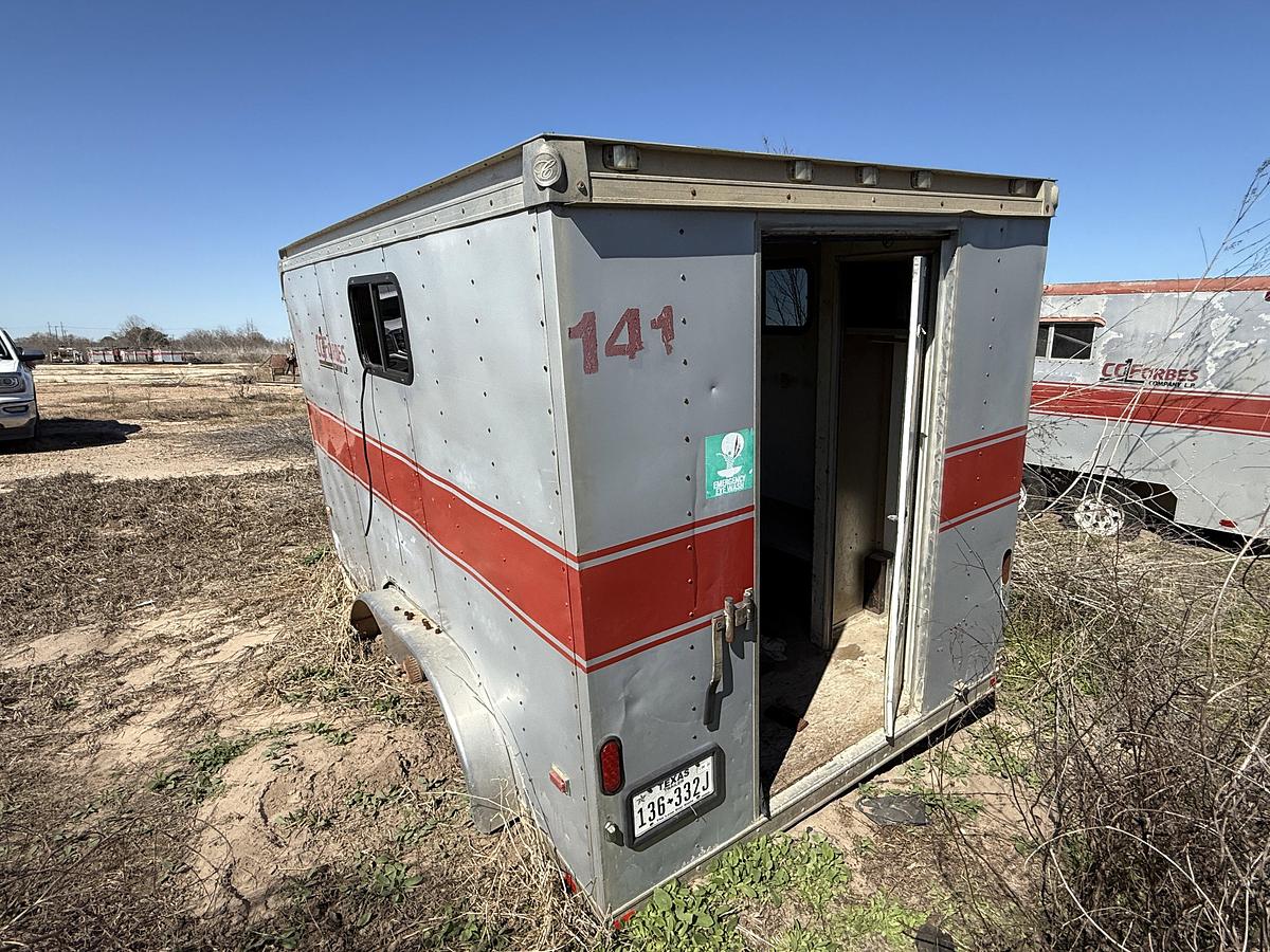 Used 12’ T/A BUMPER PULL DOGHOUSE TRAILER (DAMAGED, INOP)