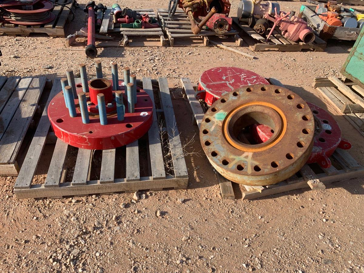 Used (2) Pallets of (4) 30” x 11” Spacer Flange