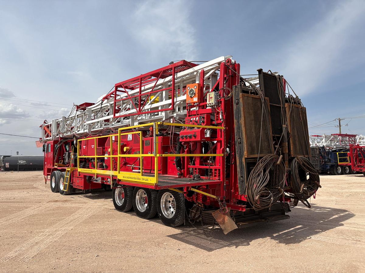 Used 2023 WATSON HOPPER GXHTA 550 SERIES 5-AXLE WELL SERVICE RIG (106'x300k MAST, FULLY TOOLED & CERTIFIED, FIELD READY)