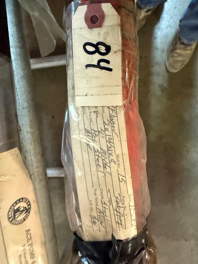Used 2” x 1-25/32” x 8’, 4’ MTL PLGR, PREC STEEL BBL, DOWNHOLE PUMP
