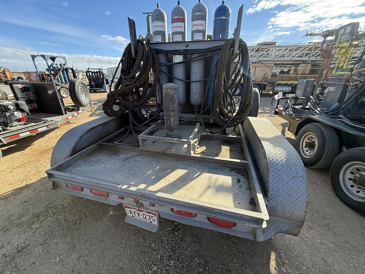 Used 10’ HMDE T/A 2-STATION BUMPER PULL ACCUMULATOR TRAILER