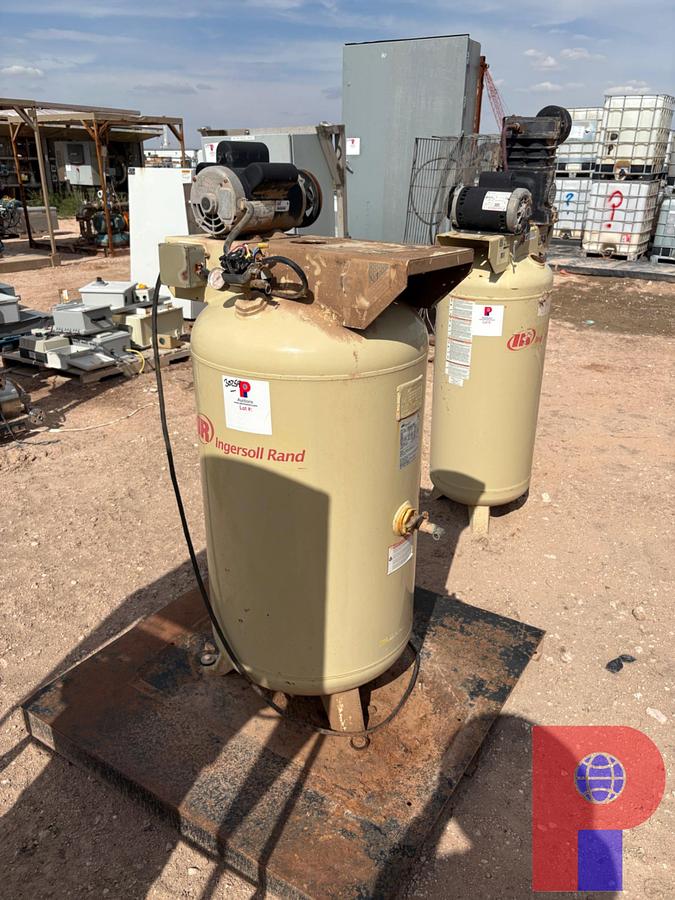 Used INGERSOLL RAND 80 GALLON AIR TANK & 5HP ELECTRIC MOTOR