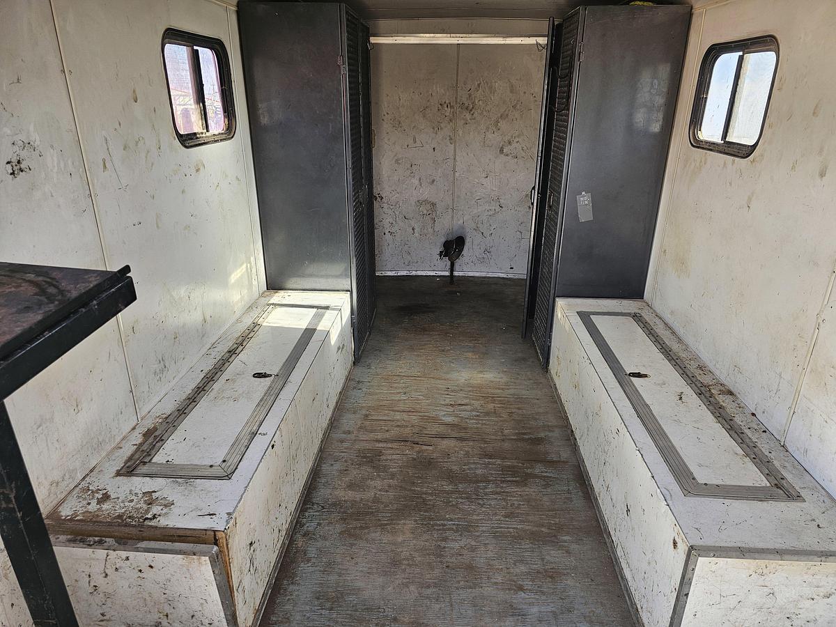 Used 14’ x 7’ T/A BUMPER PULL CREW TRAILER