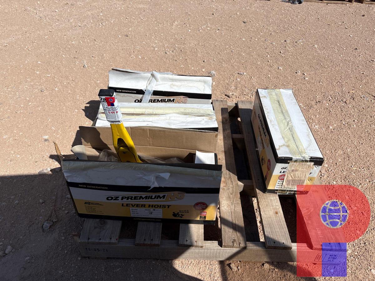 Used (4) UNUSED OZ LIFTING PRODUCTS 3-TON LEVER HOISTS