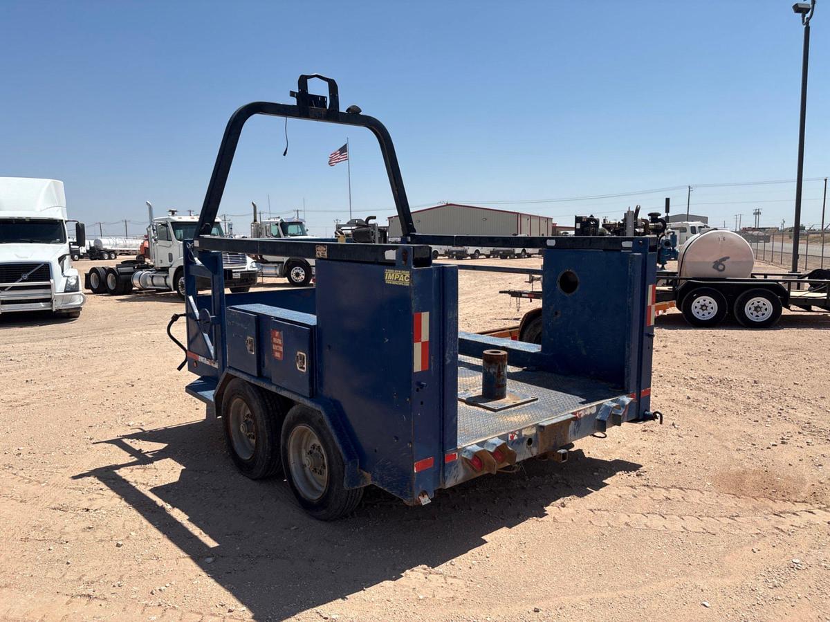 Used SHOPBUILT 12’ x 6’ t/a bumper pull BOP trailer