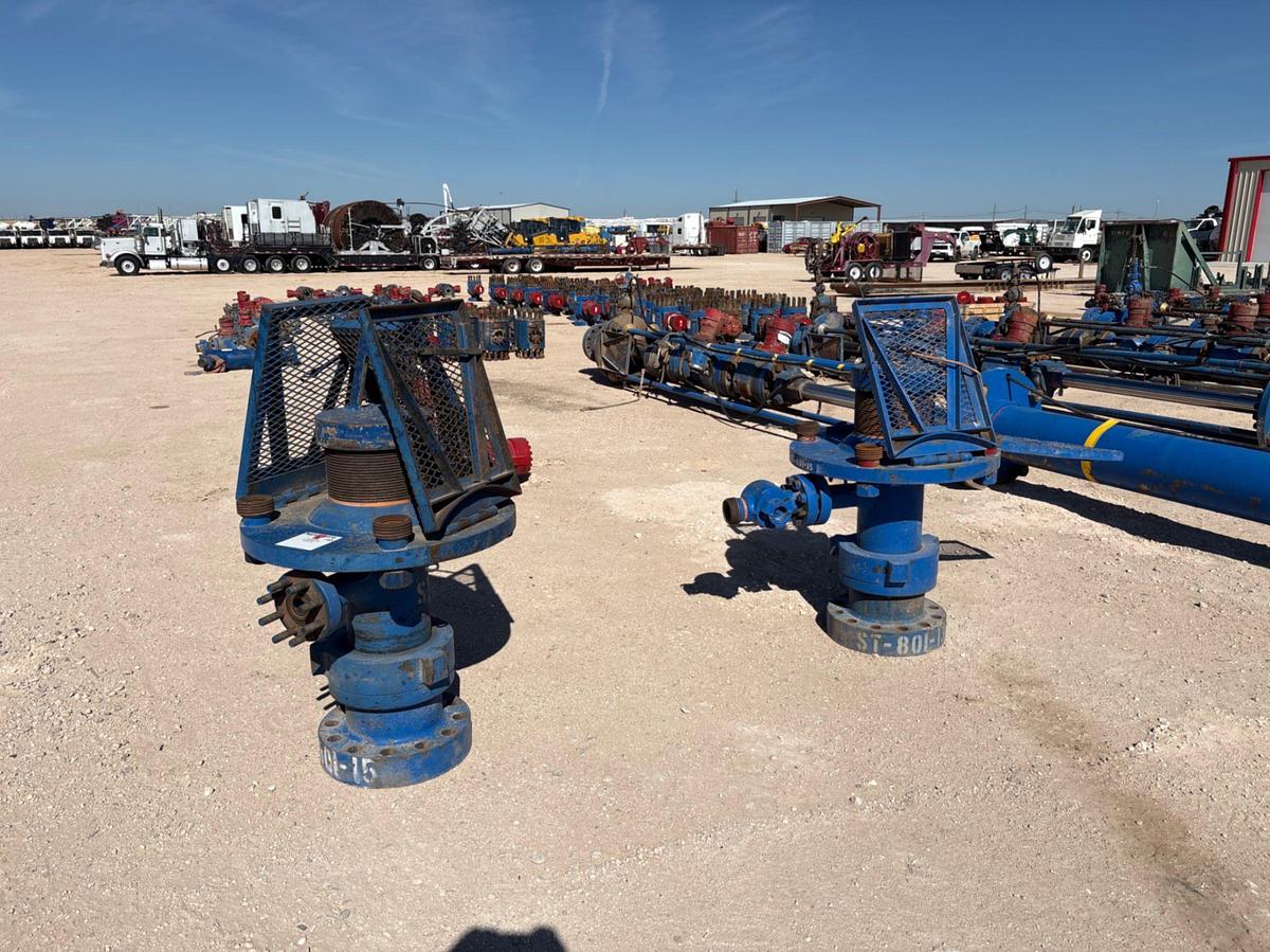 Used (2) 5” 15k frac isolation tool base plates & landing flanges