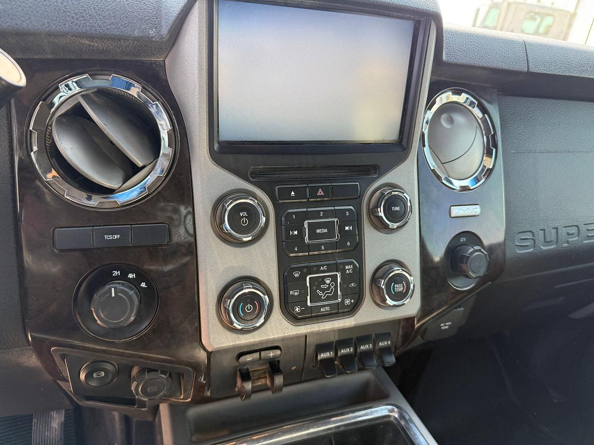 Used 2016 FORD F-350 SUPER DUTY CREW CAB FLATBED TRUCK, 4X4