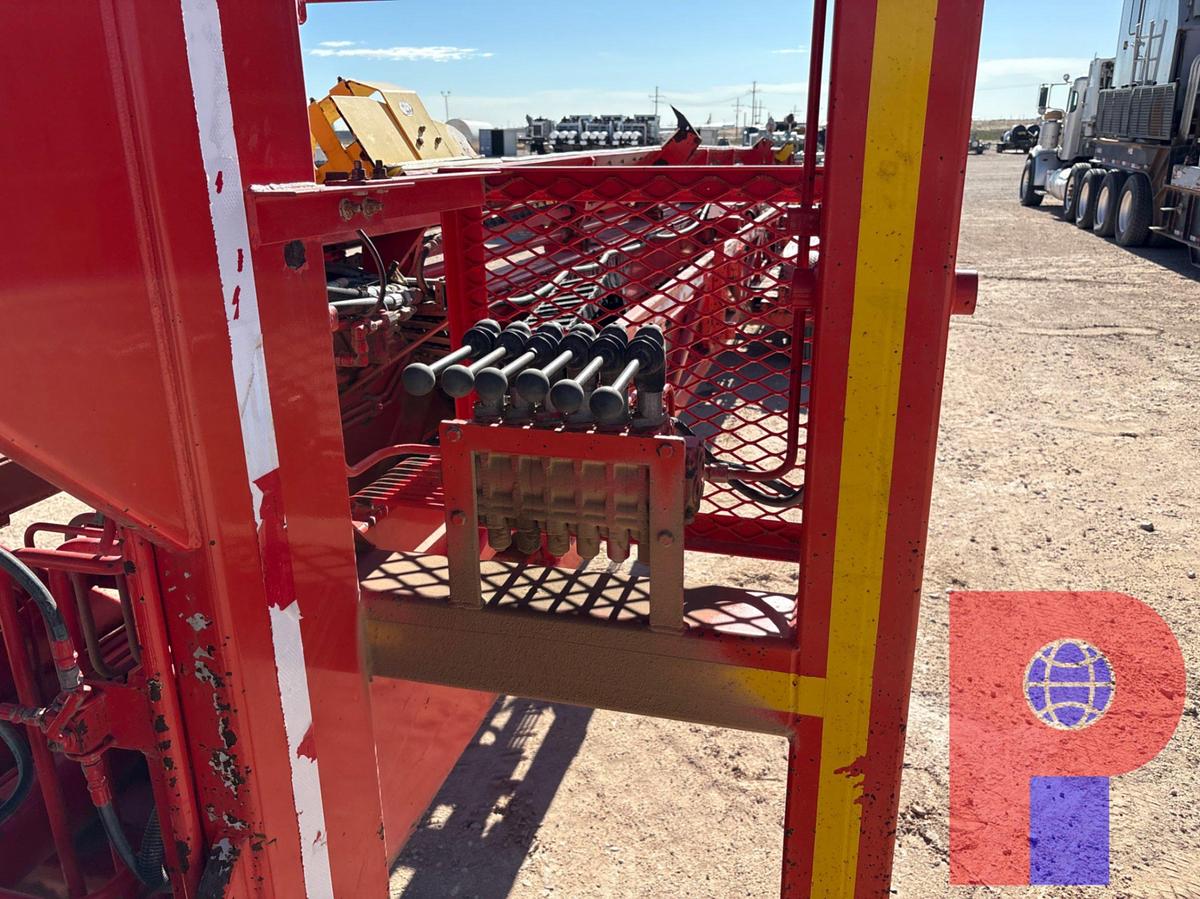 Used 53’ X 90” T/A GOOSENECK HYDRAULIC PIPE HANDLER TRAILER